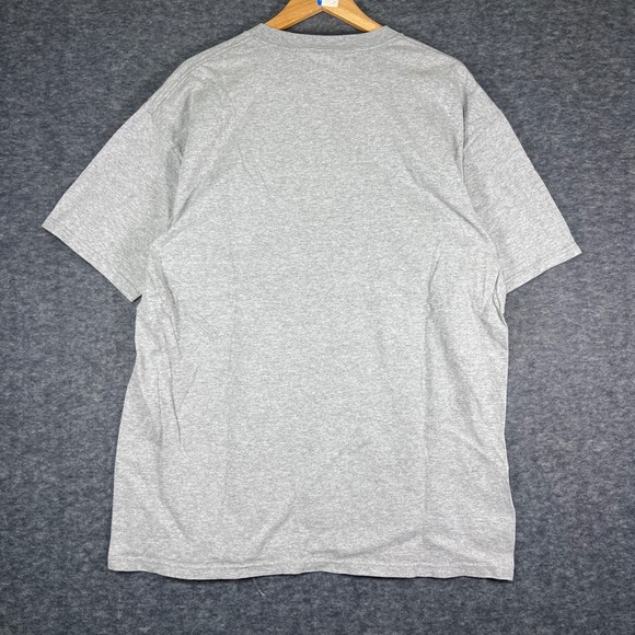 Vintage Petersburg Alaska Embroidered Bear T Shirt Gray 2XL Anvil Y2K Cotton T - Picture 3 of 7